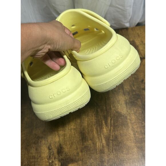 Crocs Classic Crush Platform Clog Acidic Yellow Mens 7 Women’s 9 Neon Comfort - Picture 11 of 11